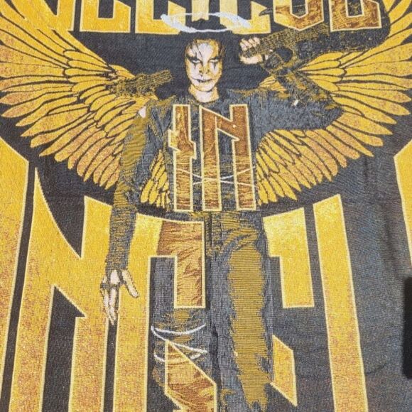 New The Crow Tapestry The Crow "Believe In Angels" Throw Blanket Woven Blanket - Picture 3 of 5